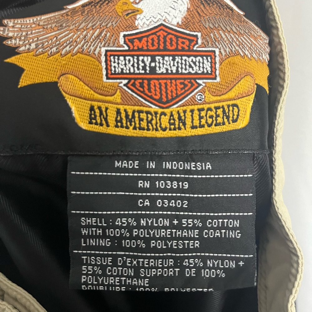 Harley Davidson Nylon/ Cotton Lined Jacket - Picture 11 of 12